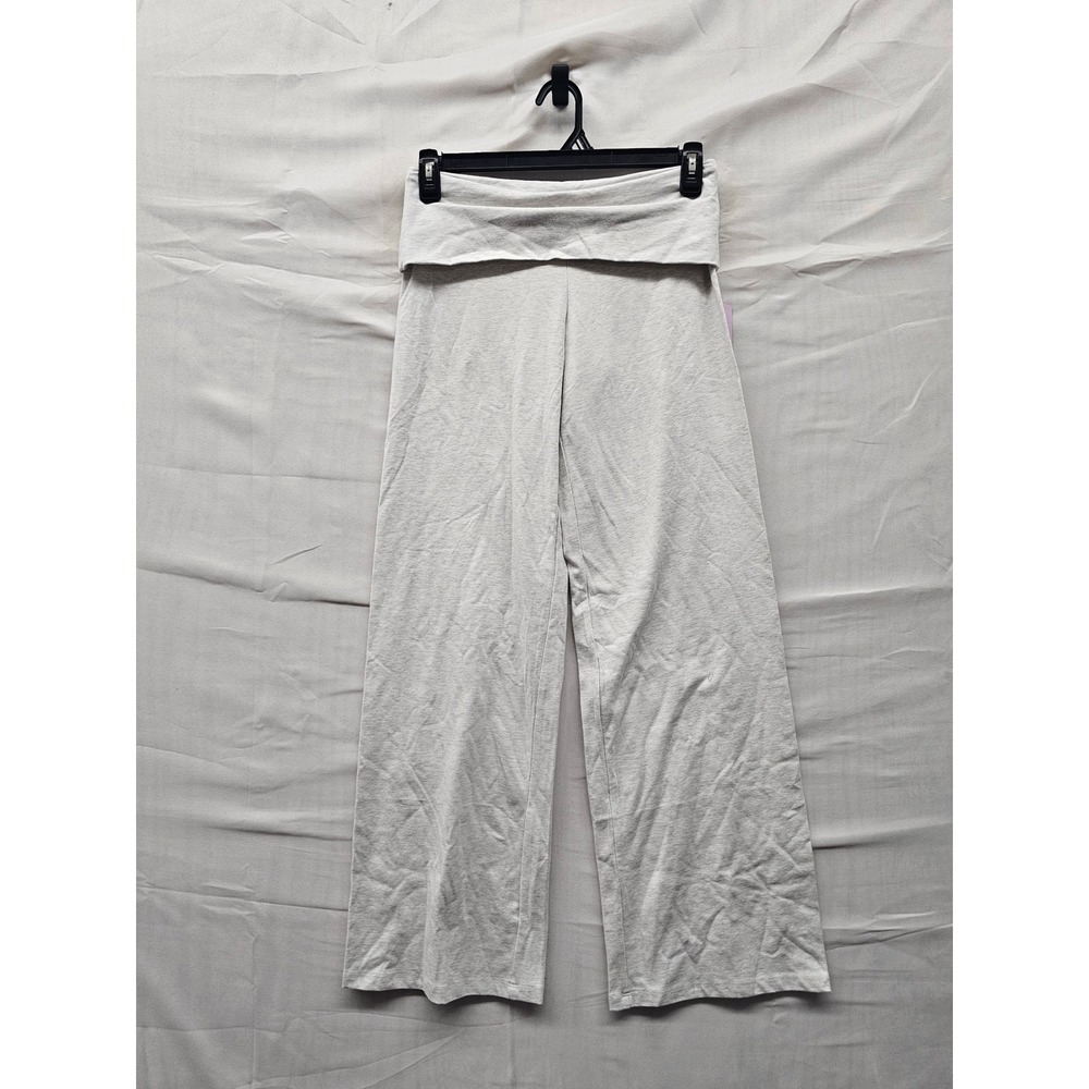 Wild Fable Womens Fold Over Wide Leg Lounge Pants Gray Cotton Blend Size Small